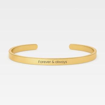 Armband med gravyr - guld färg