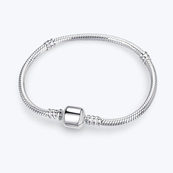 925 Sterling silver berlockarmband - cylinderlås