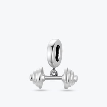 Berlock med hantel i sterling silver.