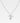 Halsband av 925 sterling silver med berlock av en ängel med Zirkonia diamanter.