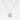 Silverhalsband med fyrklöverberlock dekorerad med cubic zirconia-stenar