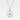 Rund bokstavshalsband med Initial - Silver färg