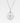 Halsband med rund silver berlock för personlig gravyr