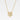 Guldpläterat halsband med fyrklöver prytt med små cubic zirconia-stenar – symbol för tur och hopp.