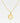 Halsband hjärta med ängel och vingar. Prydd med Zirkonia diamant. 925 silver pläterad med 18 guld
