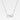 Silverhalsband med infinitysymbol i 925 sterling silver infattat med cubic zirkonia stenar.