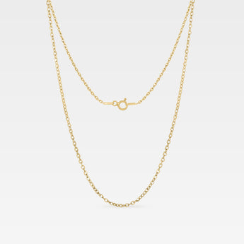 18k guldpläterad halsbandskedja i sterling silver 45 cm