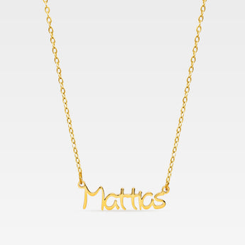 Personligt halsband - namnhalsband i guld