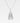 Silverhalsband med hängsmycke i form av ballerina skor dekorerade med kristaller – tillverkat i 925 sterling silver.