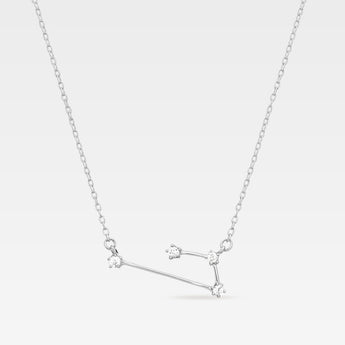 Silverhalsband med vädurens stjärnbild i 925 sterling silver