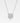 Silverfärgat halsband med fyrklöver dekorerad med cubic zirconia – tillverkat i rostfritt stål, symbol för tur och hopp.