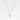 Silverhalsband med tass-hänge i sterling silver mot vit bakgrund.